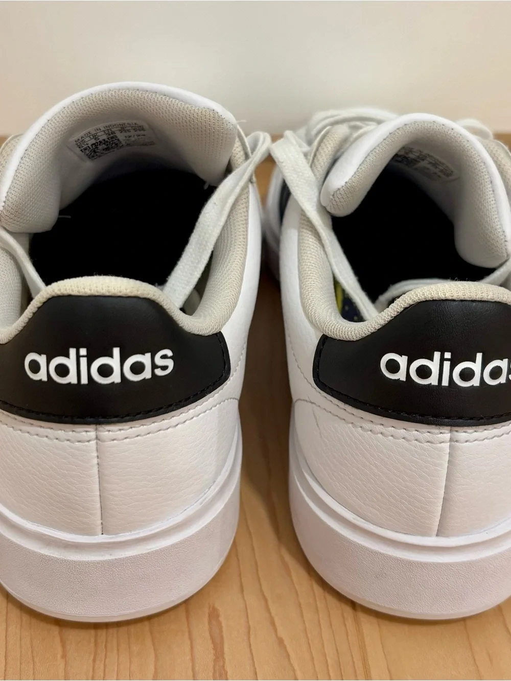 adidas White and Black Court-Inspired Men's Sneakers